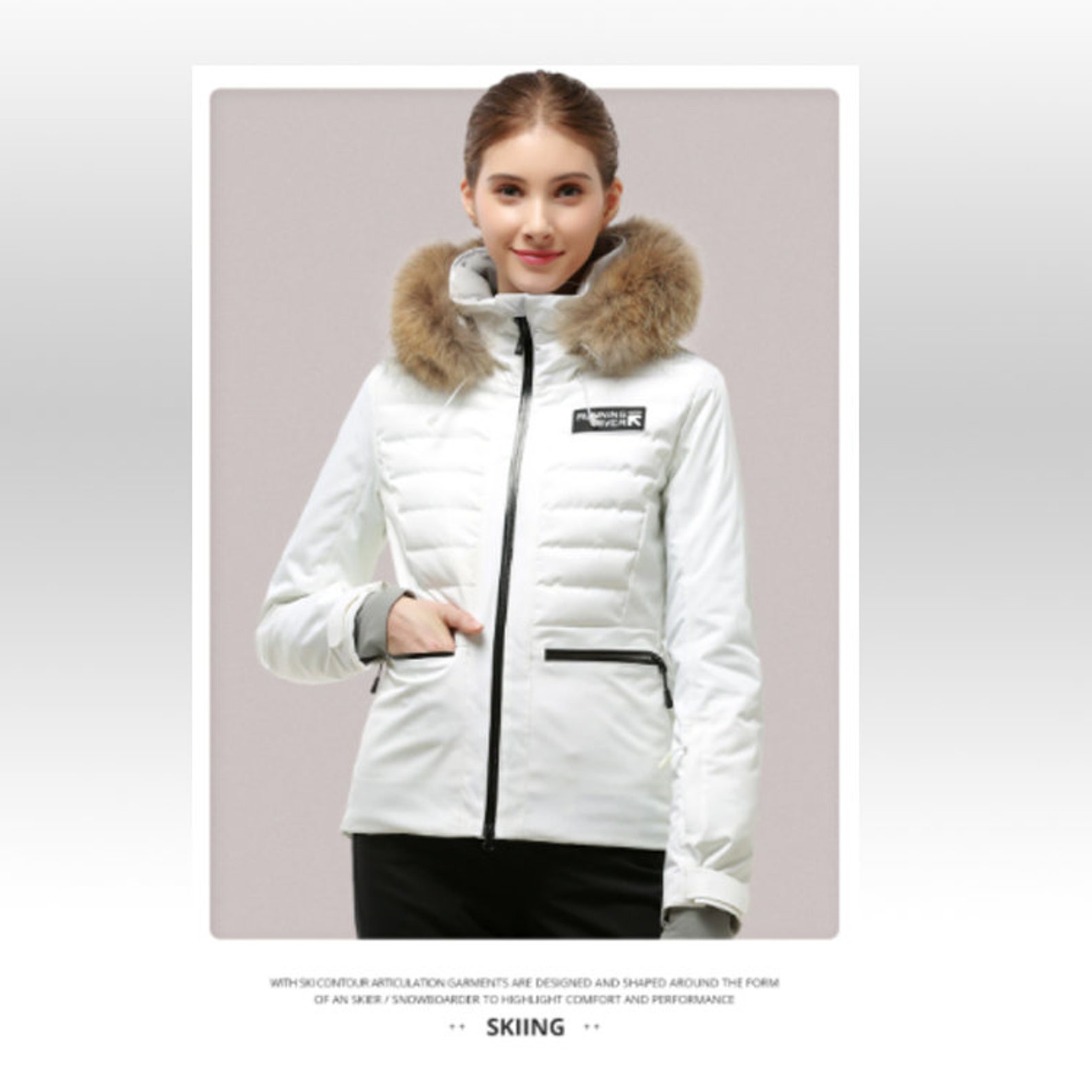 Brand women High Quality Ski Jacket Winter Warm Hooded Sports | Etsy