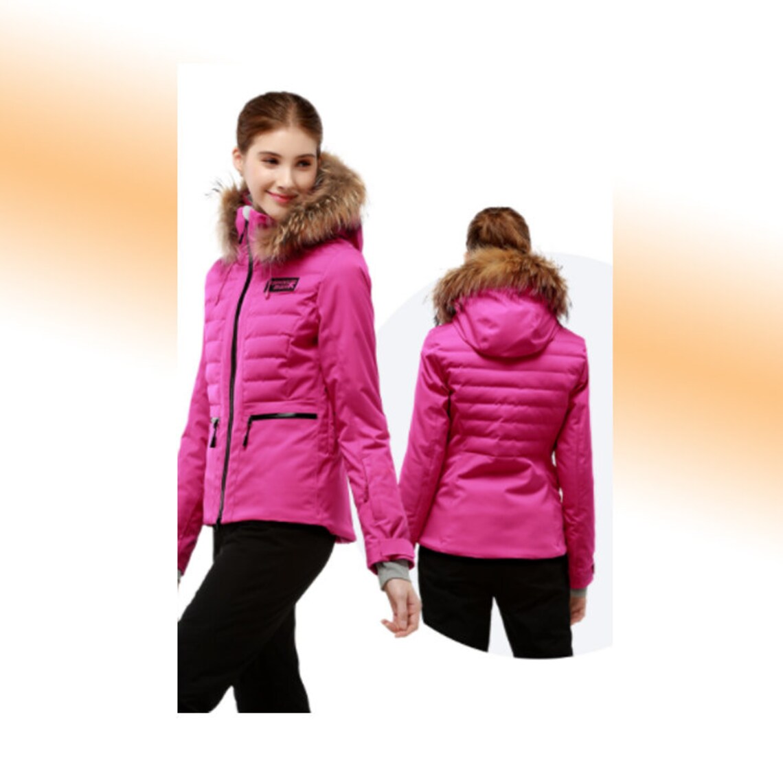 Brand women High Quality Ski Jacket Winter Warm Hooded Sports | Etsy