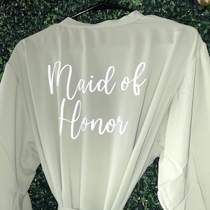 Personalized Ruffle Robes Bridesmaid Proposal Wedding Party Robe Bridal Shower Robes Bride Robe Bridesmaid Gift Customizable Apparel