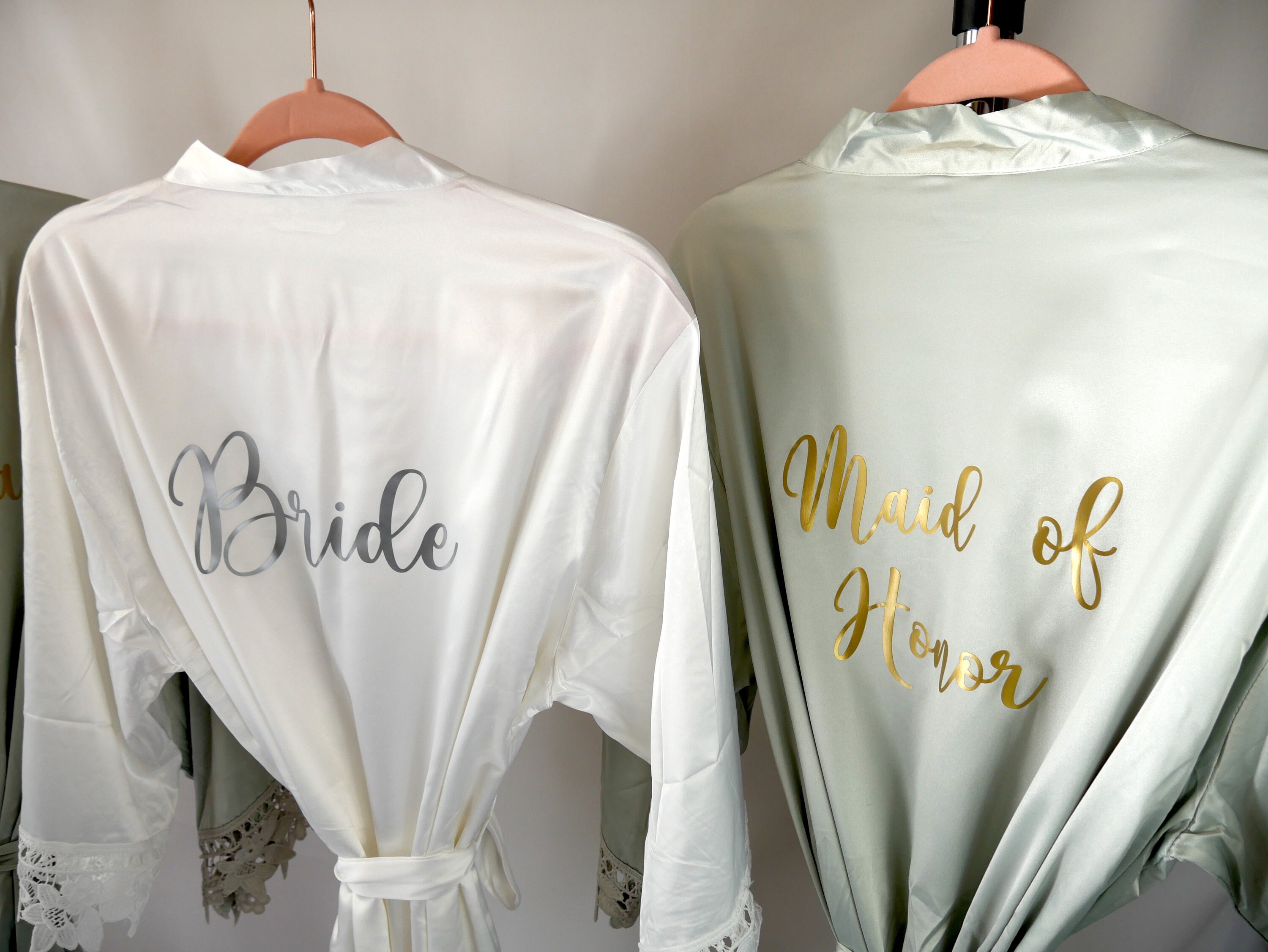 Personalized Satin Lace Robes Mother's Day Gift Bridesmaid Robes ...