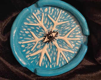 Snowflake Eye Incense Holder / ashtray / handmade