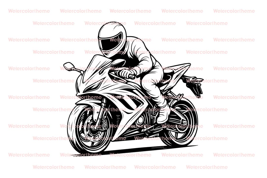 Racing Bike Clipart,street Racing Svg,biker Svg,racing Motorcycle Svg ...