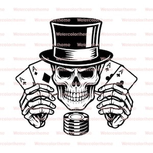 dead man's poker hand,poker skull svg,aces and eights svg,cowboy poker cards svg,poker hand with skull svg,vintage poker design svg
