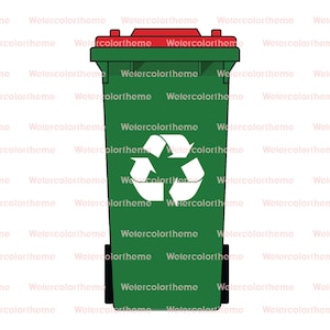 Recycle SVG,Wheelie Bin SVG,Trash Can SVG,Garbage Can png,Recycle Bin svg,Recycling Clipart,Recycle Cut File,environmental svg