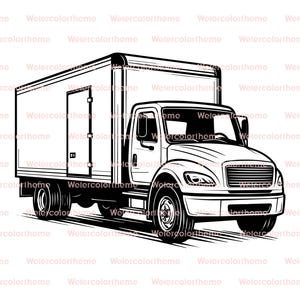 Kasten LKW svg, Lieferwagen svg, Transport LKW svg, LKW Kasten svg, Kasten LKW Clipart, Clip Art Kasten LKW, beweglicher LKW Clip Art