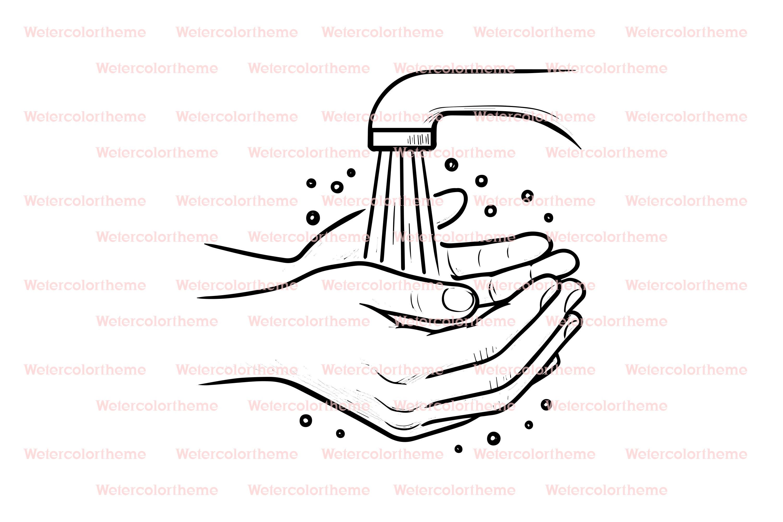 se laver les mains svg, clipart de lavage des mains, se laver les mains svg, se laver les mains eps, se laver les mains dxf, se laver les mains cricut