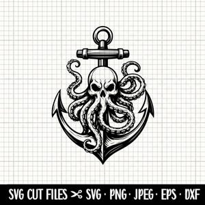 octopus skull svg,anchor with tentacles svg,octopus anchor svg,kraken skull svg,skull and anchor svg,octopus with skull svg