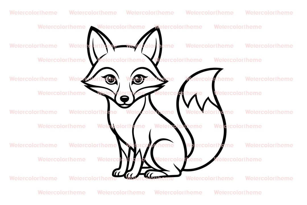 cute-fox-svg-file-minimalist-fox-outline-cricut-cut-file-etsy