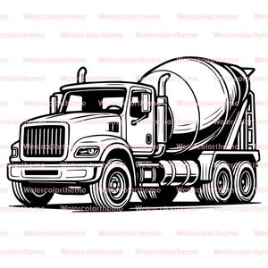 concrete mixer truck svg,concrete truck svg,cement truck svg,cement truck decal svg,cement mixer clipart svg