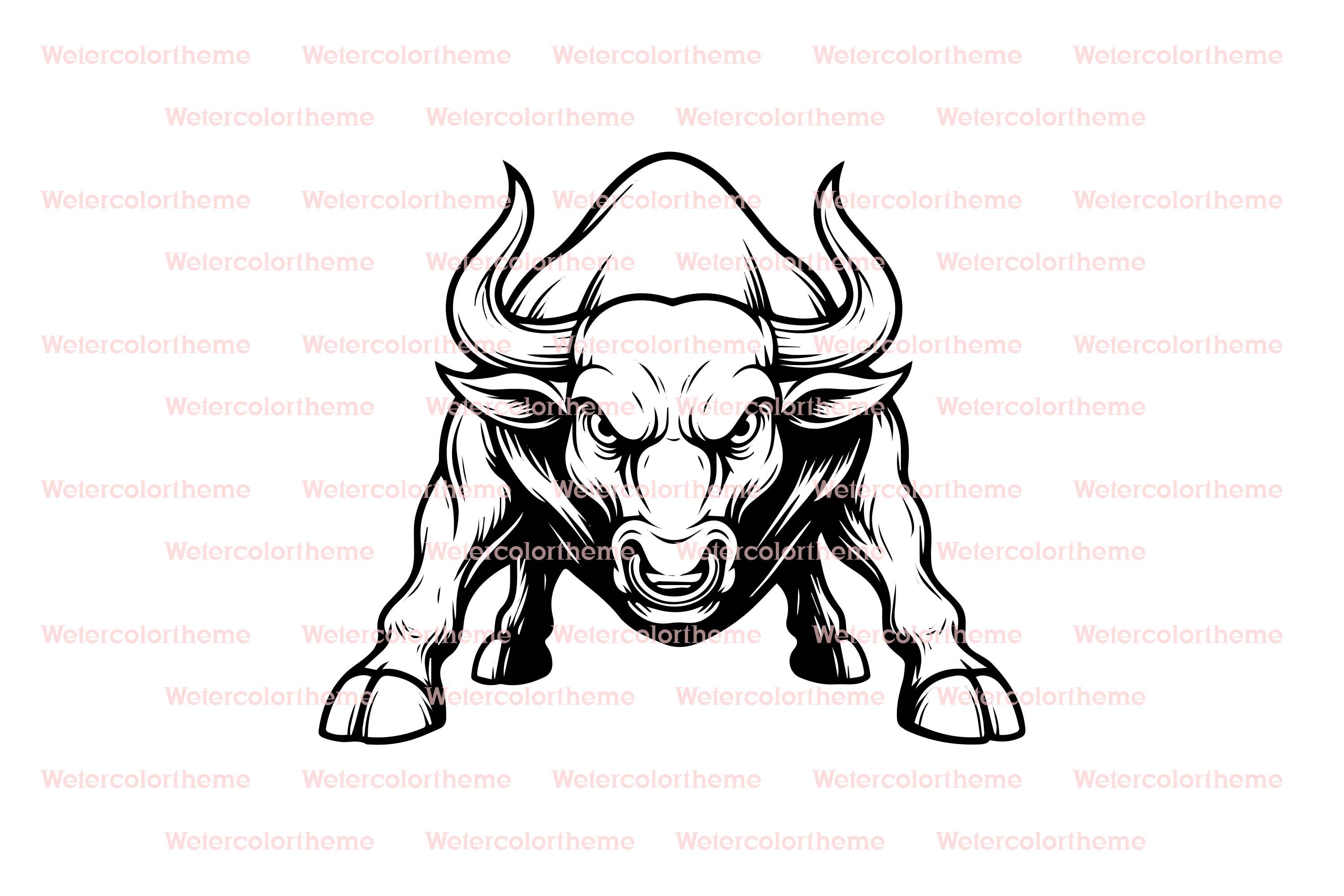 Angry Bull Vector,angry Bull Svg,angry Bull Clip Art,angry Bull  Cricut,angry Bull Cut File,angry Bull Png,angry Bull Dxf - Etsy, image size:3000x2000