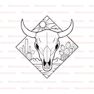 cow skull desert svg,cow skull desert cut,cow desert scene svg