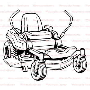 Zero Turn maaier clipart, Zero Turn grasmaaier illustraties, Zero Turn maaier svg, Zero Turn maaier silhouet, Zero Turn grasmaaier silhouet