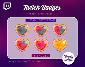 Zelda Heart Container Twitch-Abzeichen