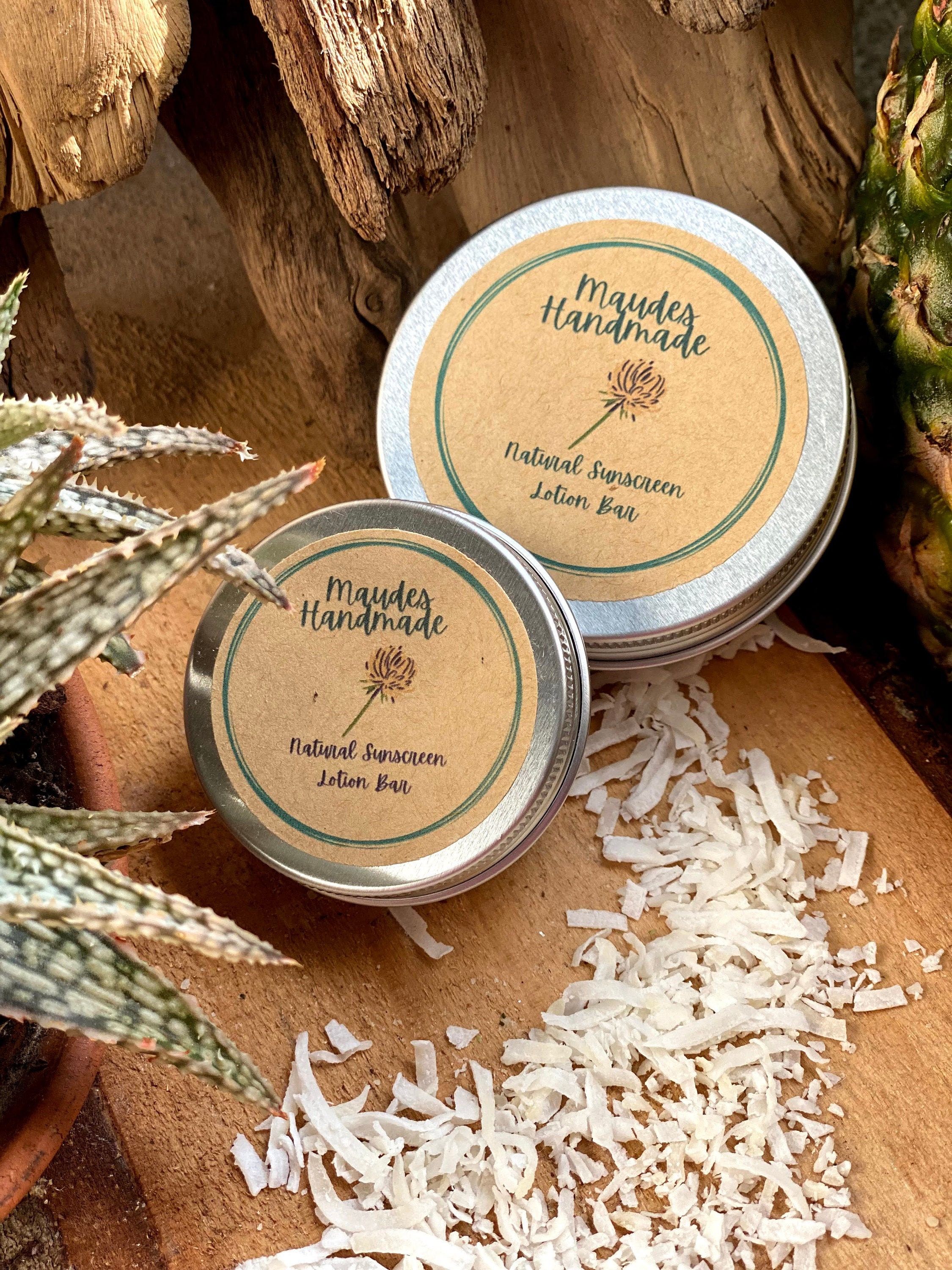 All Natural Organic Sunscreen Lotion Bars Etsy