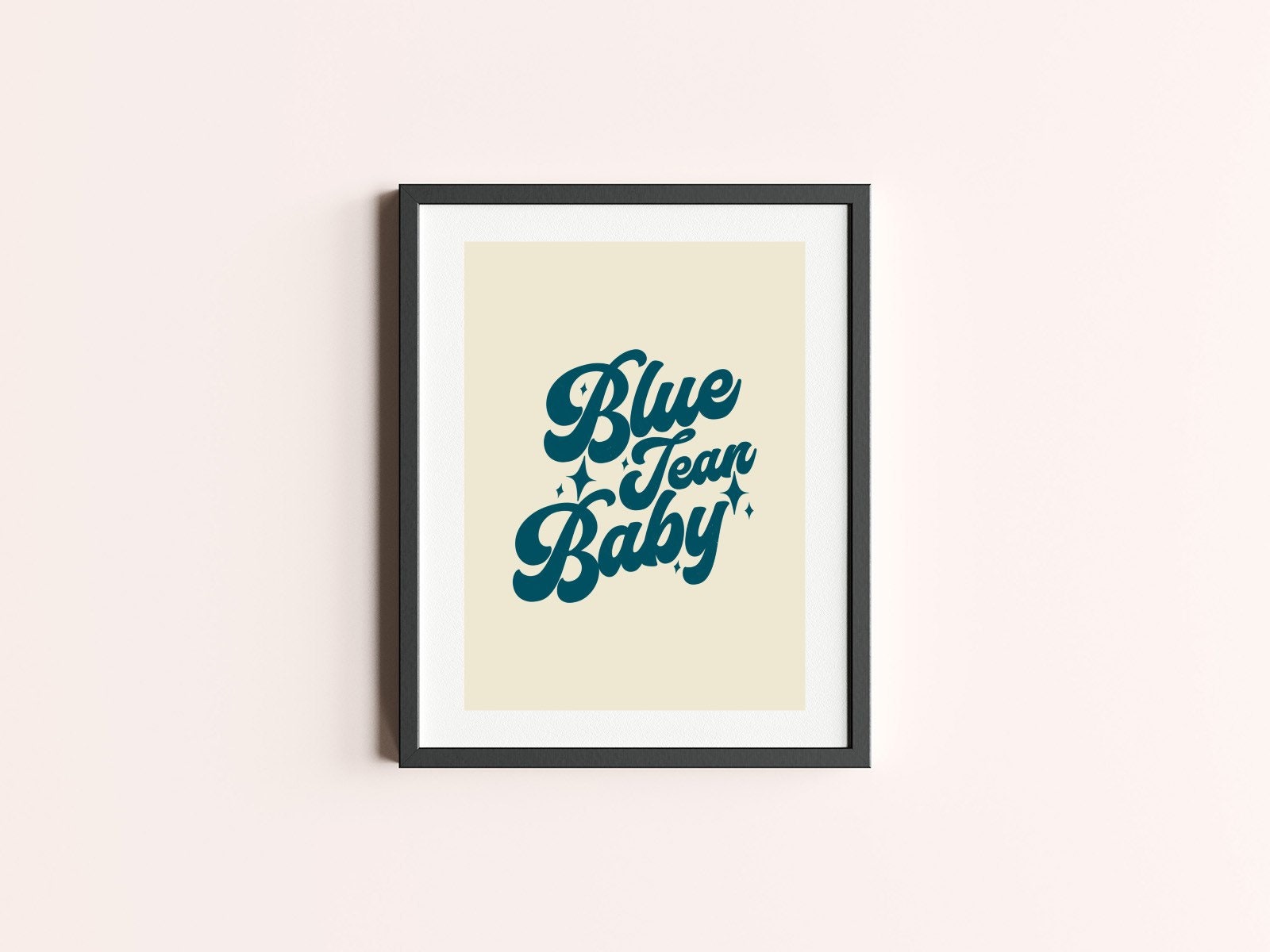 Blue Jean Baby Tiny Dancer by Elton John Print 70s Wall Etsy