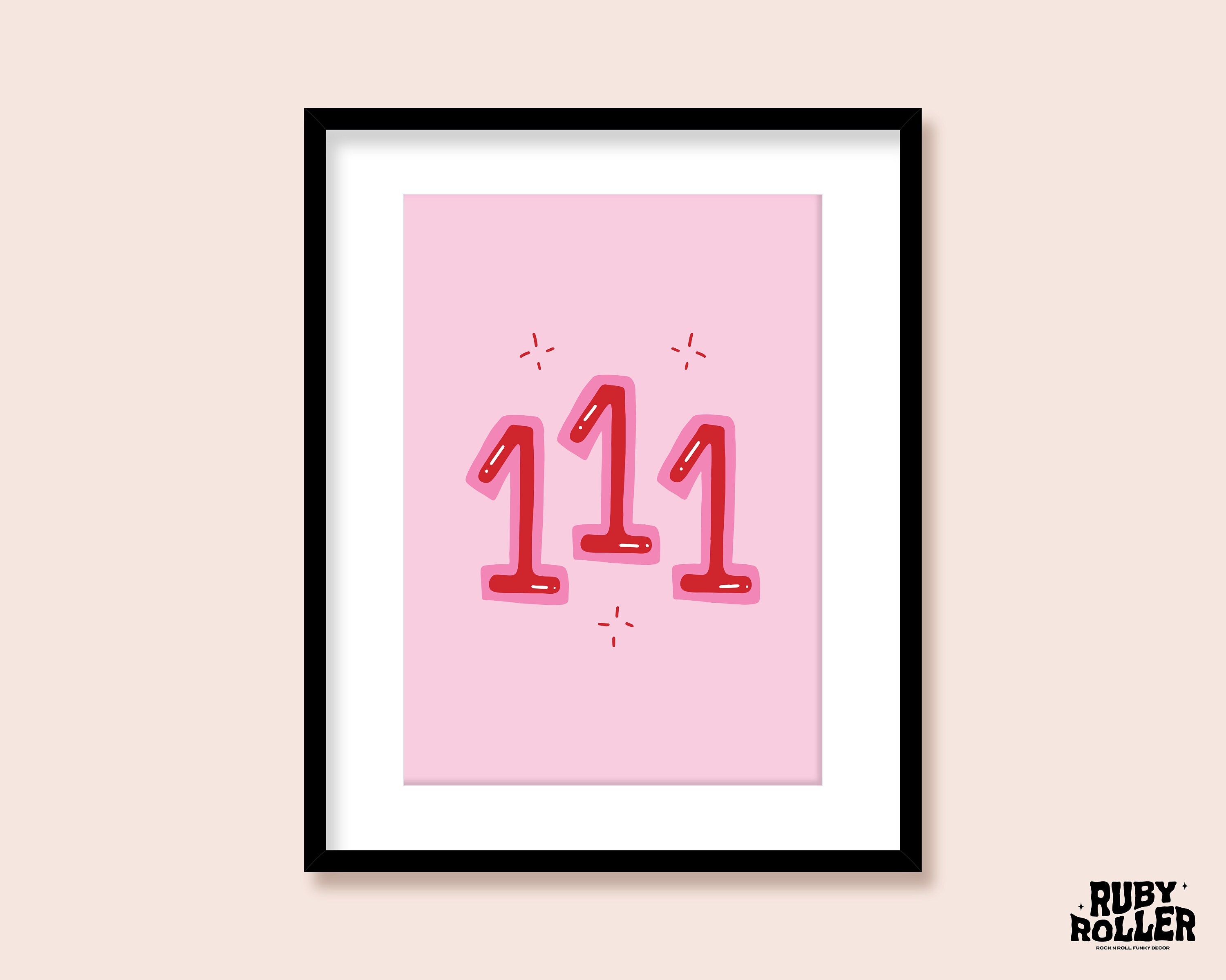 111 Number Print / A5 A4 A3 / Póster de afirmación / - Etsy