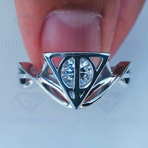 Deathly Hallows Ring Etsy