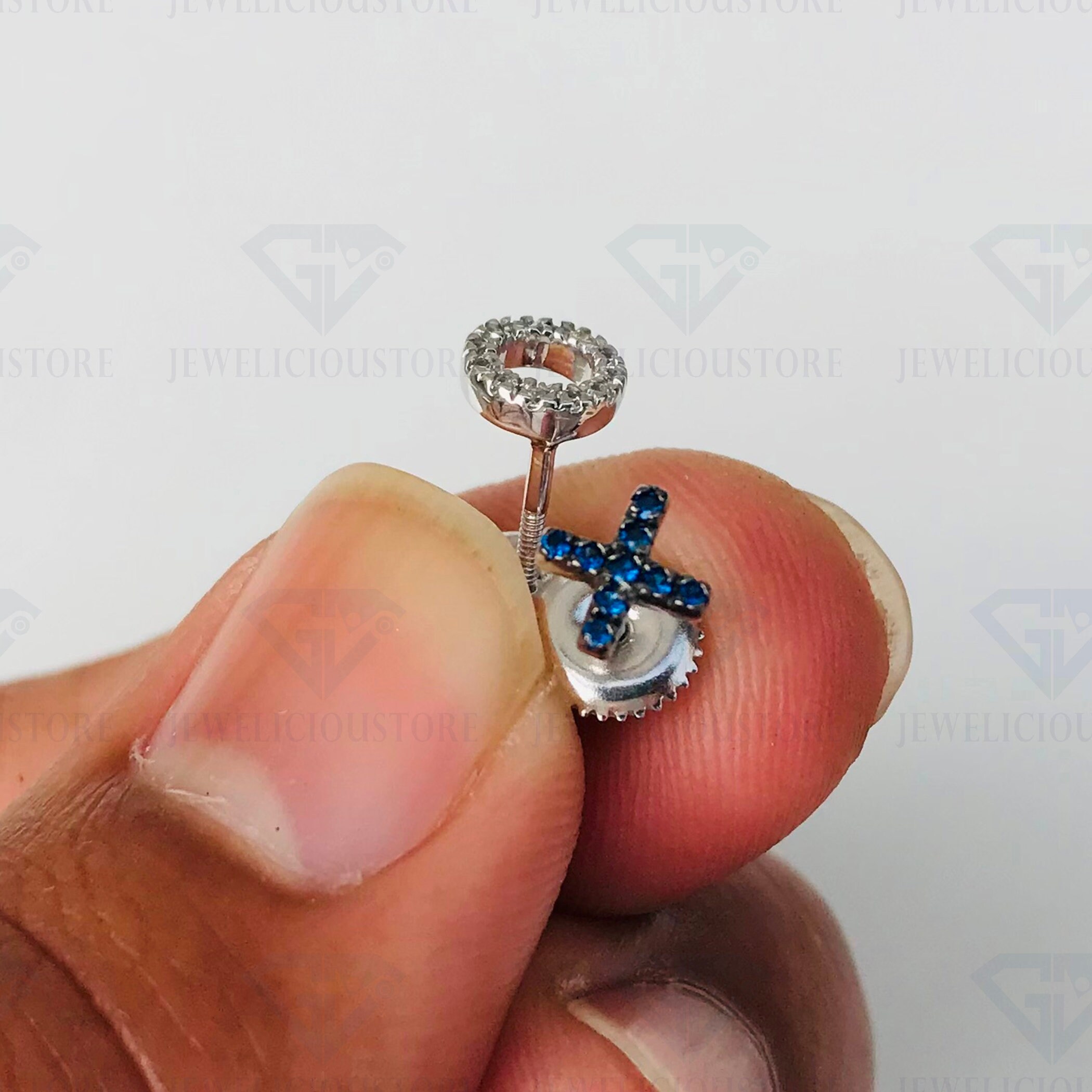 Anello Vera Wang Love Collection | Zirconi E Zaffiro Blu | Argento 925 | Nuovo Senza Scatola - Foto 2