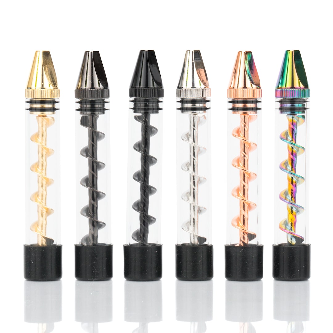 Glass Blunt Twist Pipe Custom and Handblown Glass. Multi Etsy