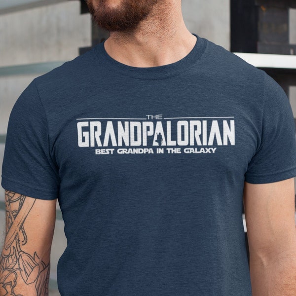 The Grandpalorian Shirt, Father's Day Grandpa Gift Tee, Best Grandpa in the Galaxy Shirt, Funny Grandpa Shirt, Father's Day Grandpa Gift Tee