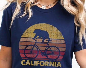 California Cycling Shirt, California Tshirt, Cycling Tshirt, California Cycling Ride Tee, California Bike Tee, Cycling Lover Gift Tshirt