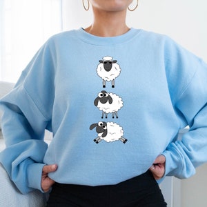 Sheep Sweatshirt, Sheep Lover Gift Sweatshirt, Cute Sheeps Hooded