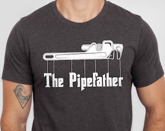 The Pipefather T-Shirt, Funny Plumber Gift Tee