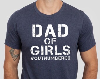 Papa d'un t-shirt dépassé en nombre, chemise drôle de papa, nouvelle chemise papa, chemise papa, chemise papa, chemise cadeau fête des pères