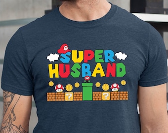 Super Husband Shirt, Funny Husband Tshirt, Father&#39;s Day Shirt, Gamer Husband Shirt, Father Gift Tee, Fathers Day Gift Funny Husband Shirt