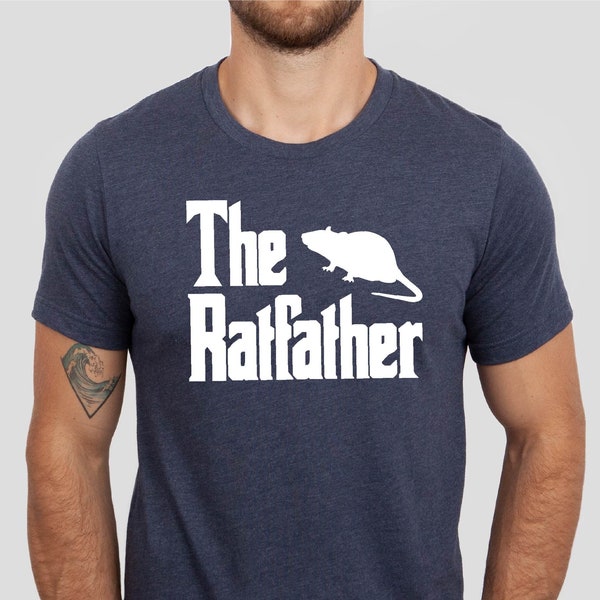 The Ratfather Shirt, Rat Owner Men Tshirt, Rat Lover Gift Tee, Father's Day Rat Dad Tee