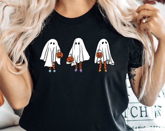 Cute Ghost Shirt, Spooky Season Shirt, Halloween Shirt, Halloween Ghost Shirt, Halloween Gift Shirt, Spooky Season Tee, Halloween Party Tee