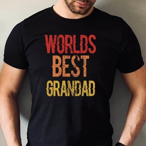 Words Best Grandad Shirt, Grandad TsShirt, Father&#39;s Day Tshirt, Grandad Gift Tee, Grandpa Shirt, New Grandad Gift Tshirt