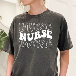 Comfort Colors Nurse Shirt, Groovy Nurse Tshirt, Registered Nurse Tee, School Nurse Gift Tee, New Future Nurse Gift Idea Tshirt, Nurse Life