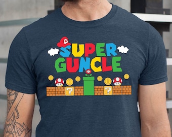 Super Guncle Shirt, Funny Uncle Tshirt, Father's Day Shirt, Gamer Guncle Shirt, Fathers Day Gift Funny Guncle Shirt, Guncle Tee
