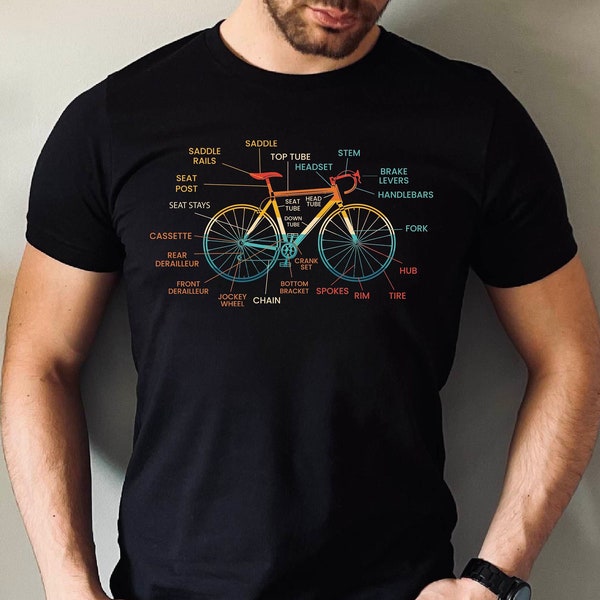 Bicycle Anatomy Shirt, Chyling Unisex Tshirt, Bike Lover Gift Tee, Funny Bike Long Sleeve, Cyclist Clothes Tee, BMX Shirt, Mountain Bike Tee