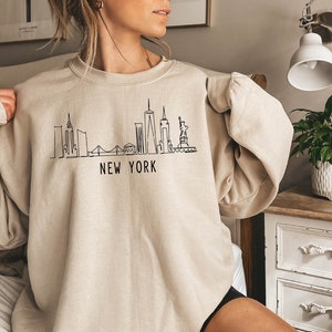 New York Sweatshirt, New York State Sweatshirt, New York Gift Hooded Sweater