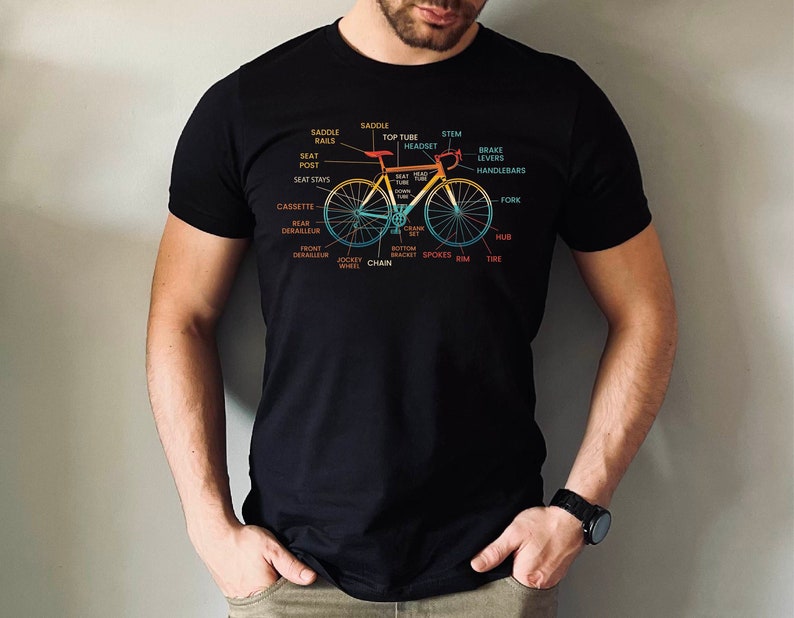 Bicycle Anatomy Shirt Chyling Unisex Tshirt Bike Lover Gift image 1