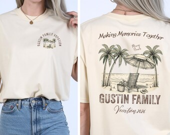 Custom Summer Family Vacation 2026 Shirt, Making Memories Together Shirt, Matching Family Trip Sweatshirt, Beach Vacation Shirt