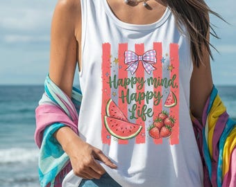 Coquette Beach Bow Shirt, Retro Summer Tee, Trendy Vacation Clothing, Custom Summer Shirt, Cute Comfort Colors 1717 Tee