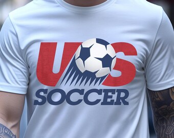 USA Soccer Retro Shirt, USA Soccer World Vintage Comfort Colors Shirt, United States Football Tee, Soccer Fan Gift, US Soccer Gift