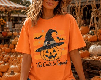 Witch Pumpkin Shirt, Vintage Halloween Sweatshirt, Spooky Season Shirt, Retro Pumpkin T-Shirt, Witch Hat Graphic Tee, Halloween Gift Idea