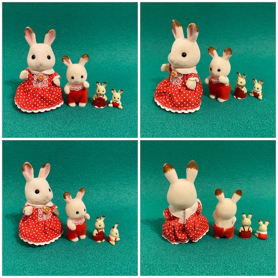 レア 希少品 ももいろウサギの赤ちゃん シルバニア シルバニア  