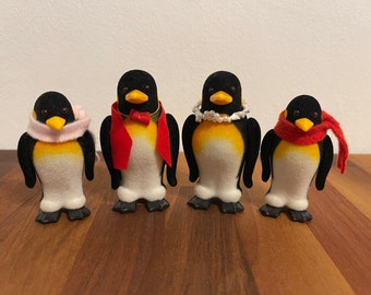 Vintage Rare Sylvanian Families Penguin Family Figure Set Discontinued Calico Critters