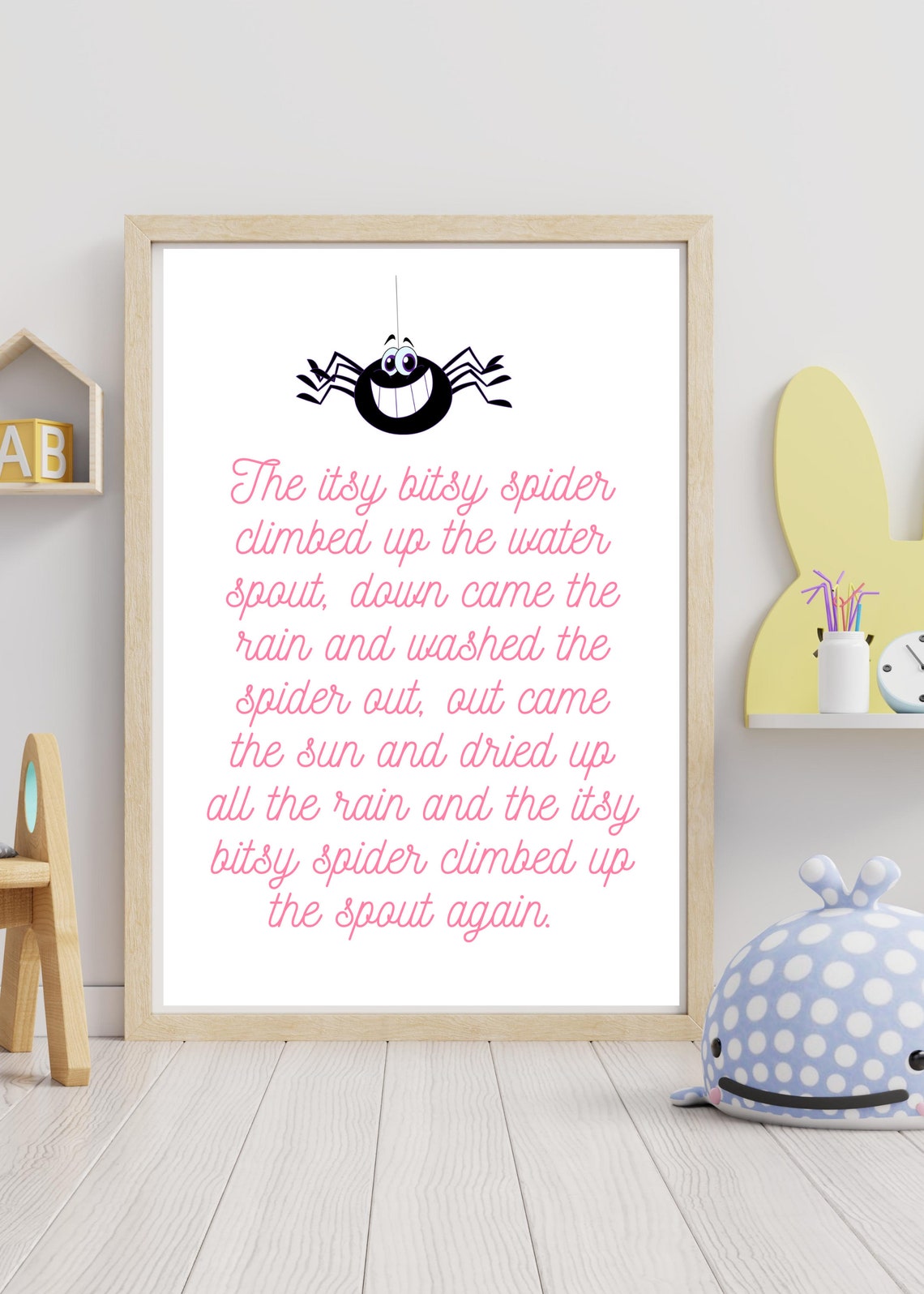 Nursery Rhyme Wall Art Printables , Baby Room Decor, Printable Wall Art