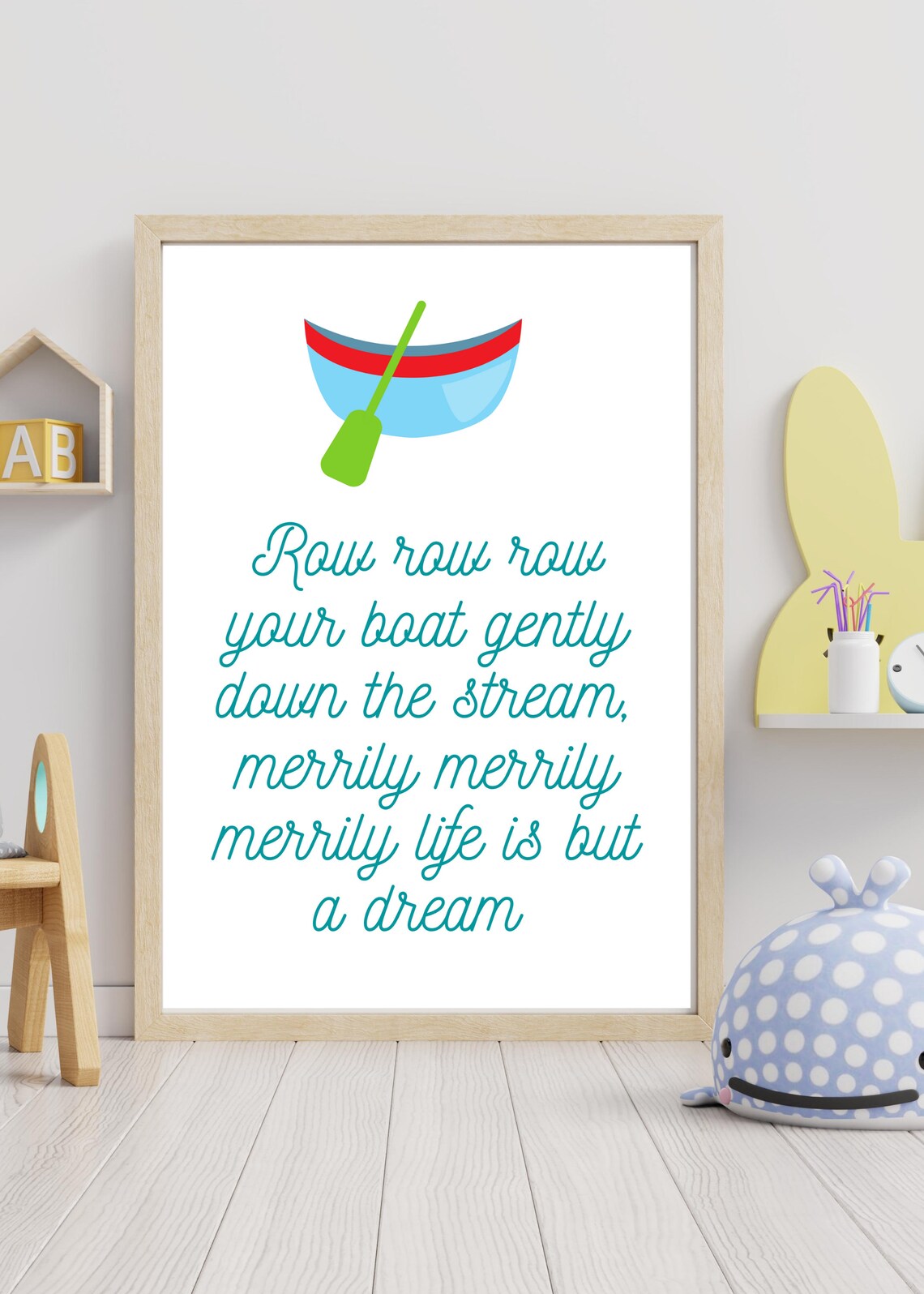 Nursery Rhyme Wall Art Printables , Baby Room Decor, Printable Wall Art