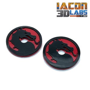 Mortal Kombat Arcade 1up Joystick Dust Covers (set Of 2)