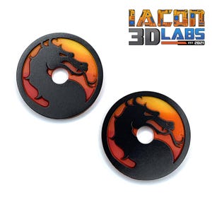 PREMIUM Mortal Kombat 2 joystick dust covers for Arcade1Up cabinet - Set of 2