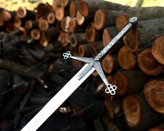 Handmade Scottish Claymore Sword J2 steel Highland Claymore Black, Medieval Swords ,Viking Swords, Battle Ready Swords ,Christmas Gifts