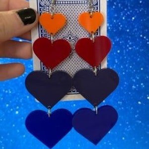 TMNT Color Heart Earrings
