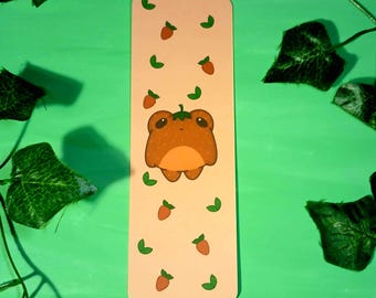 Marcapáginas de rana de fresa